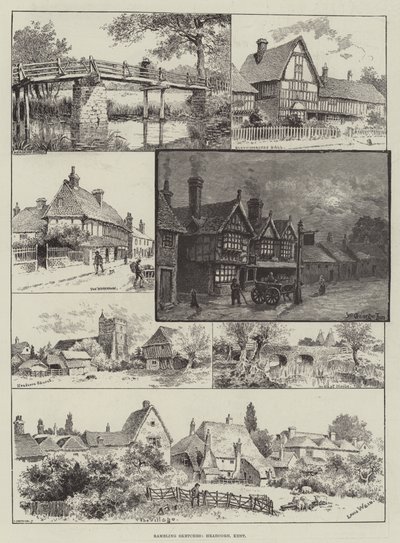 Vándorló vázlatok, Headcorn, Kent alkotó: Louis Wain