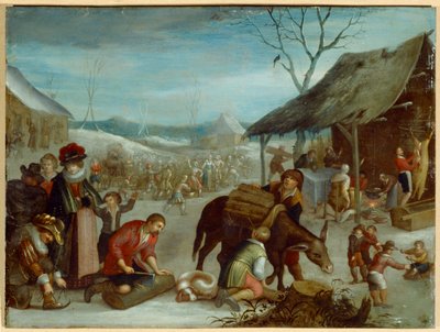 Tél (olaj, vászon) alkotó: Louis de (circle of) Caullery