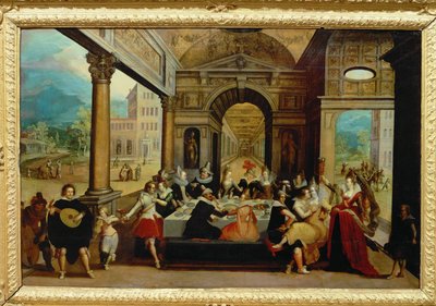 Jelenetek a tékozló fiú életéből (festmény, vászon) alkotó: Louis de Caullery