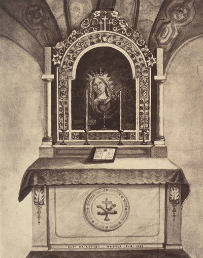 XIII. állomás. Jézust anyja kezébe adják. Ez az oltár..., 1860-ban vagy később épült alkotó: Louis de Clercq