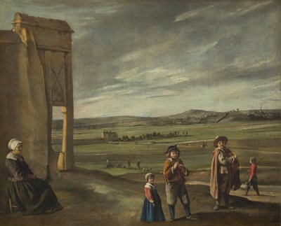 Táj parasztokkal, c. 1640. alkotó: Louis le Nain