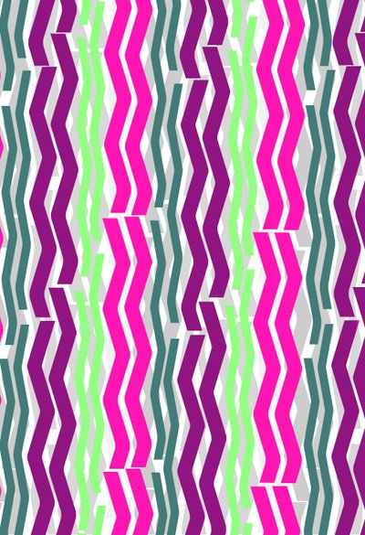 Cikk-zag csíkok, 2014 digitális média alkotó: Louisa Hereford