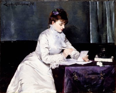 Madame Lucien Guitry portréja, 1876 alkotó: Louise Abbéma