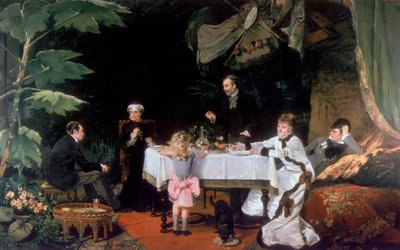 Ebéd a Konzervatóriumban, 1877 alkotó: Louise Abbéma