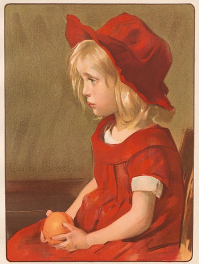 Narancssárga lány alkotó: Louise Breslau