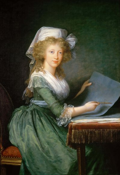 Luisa Maria nápolyi és szicíliai hercegnő 1773-1802, c. 1790. alkotó: Elisabeth Louise Vigee-Lebrun