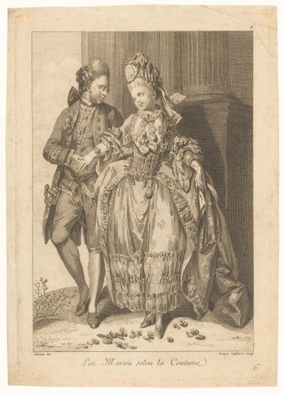 Szokásos menyasszonyok (cím a tárgyon) A szerelem születése (sorozat címe) alkotó: Louise Gaillard
