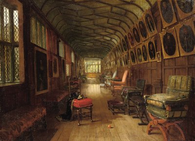 A Brown Gallery, Knole, Kent alkotó: Louise Ingram Rayner