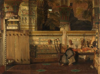 Az egyiptomi özvegy alkotó: Lourens Alma Tadema