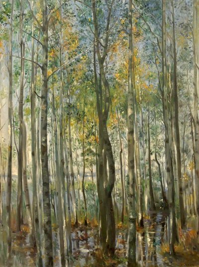 Egy erdő. Árvíz a Starnbergi-tónál alkotó: Lovis Corinth