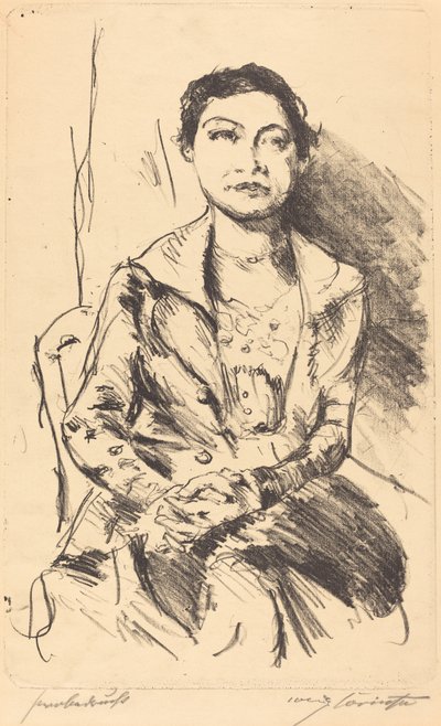 Anneliese Halbe, 1918. alkotó: Lovis Corinth