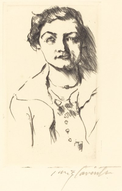 Egy fiatal nő portréja – Anneliese Halbe, 1918. alkotó: Lovis Corinth