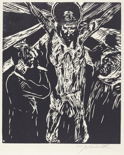 Krisztus a kereszten A keresztre feszítés, 1919. alkotó: Lovis Corinth
