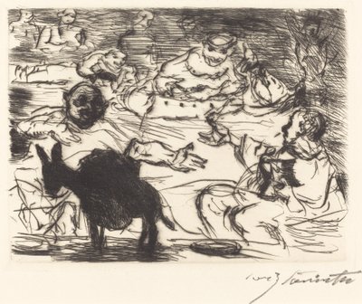 A trimalchiói Gastmahl: pl. V Trimalchiói lakoma: pl. V, 1919. alkotó: Lovis Corinth