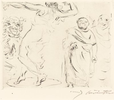 A trimalchiói Gastmahl: pl. XI (Trimalchiói lakoma: pl. XI) alkotó: Lovis Corinth