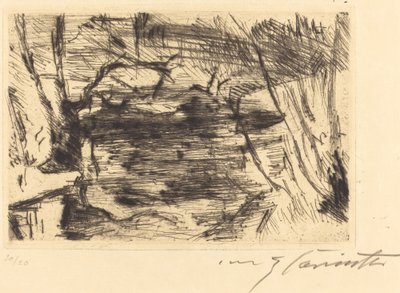 Der Neue See The New Lake, 19201921. alkotó: Lovis Corinth