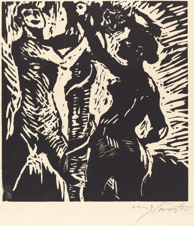 Ádám és Éva bukása, 1919. alkotó: Lovis Corinth