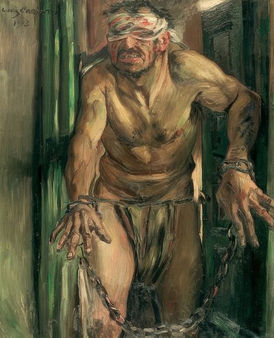 A vak Simson. 1912 alkotó: Lovis Corinth