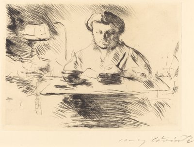 Die Gattin A művész felesége, 1918. alkotó: Lovis Corinth