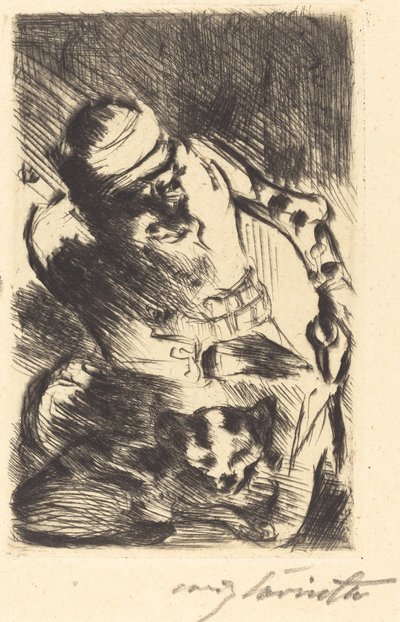 A próféta macskája, 1919. alkotó: Lovis Corinth