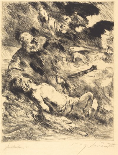 Izsák áldozata Izsák áldozata, 1920. alkotó: Lovis Corinth