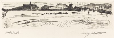 Táj dűnékkel, 1917. alkotó: Lovis Corinth