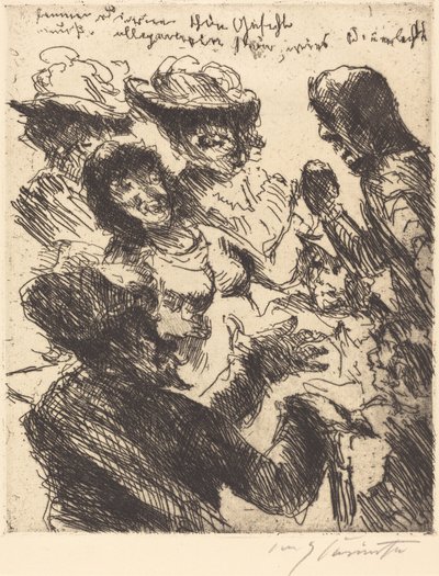 Egy kurva gyönyörű arcának olyan univerzálisnak kell lennie, mint a napfény..., 1923. alkotó: Lovis Corinth