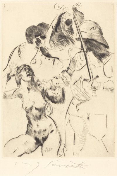 Nőrablás III (Abduction III) alkotó: Lovis Corinth
