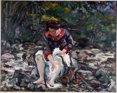Lány a patakban, 1913 alkotó: Lovis Corinth