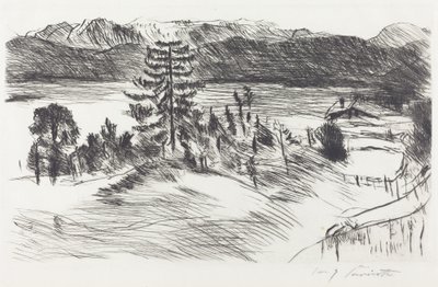 Grosse Walchenseelandschaft (nagy Walchen-tengeri táj) alkotó: Lovis Corinth