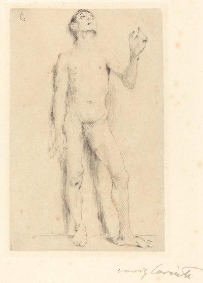 Akt Fiatal férfi akt, 1905. alkotó: Lovis Corinth