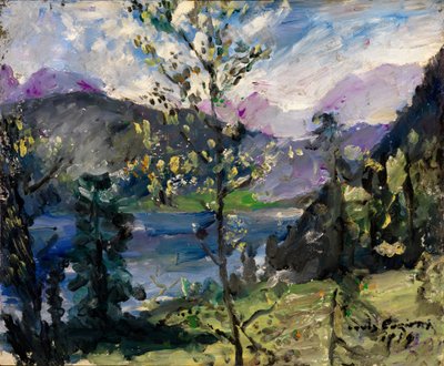 A Walchensee-tó környéke alkotó: Lovis Corinth
