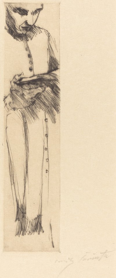 Olvasó szerzetes (Priest Reading) alkotó: Lovis Corinth