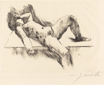 Fekvő női akt III alkotó: Lovis Corinth