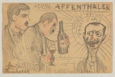 Lovis Corinth Carl Strathmannnak: képeslap, 1896. szeptember 28-i postabélyegző alkotó: Lovis Corinth