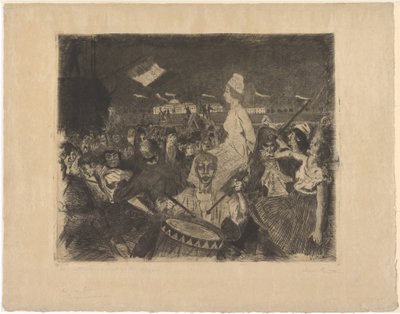 Marie Antoinette a vérpad felé vezető úton alkotó: Lovis Corinth