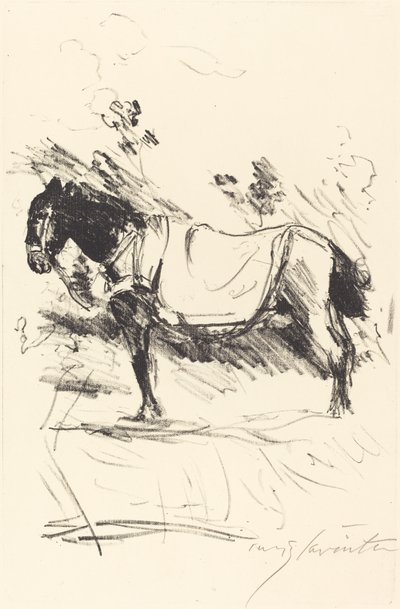 Reitpferd lovagló, 1916. alkotó: Lovis Corinth