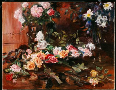 Rózsák, 1910 alkotó: Lovis Corinth