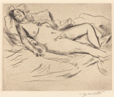 Alvó Nő alkotó: Lovis Corinth