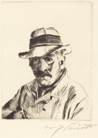 Önarckép szalmakalapban (Self-Portrait in a Straw Hat) alkotó: Lovis Corinth