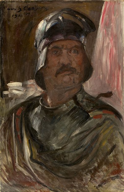 Önarckép páncélban, 1911. alkotó: Lovis Corinth