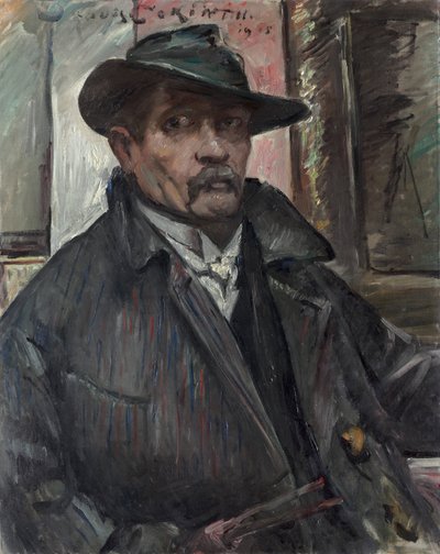 Önarckép kalappal és kabáttal alkotó: Lovis Corinth