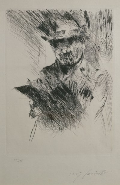 Önarckép, 1920-21 (szárazhús) alkotó: Lovis Corinth