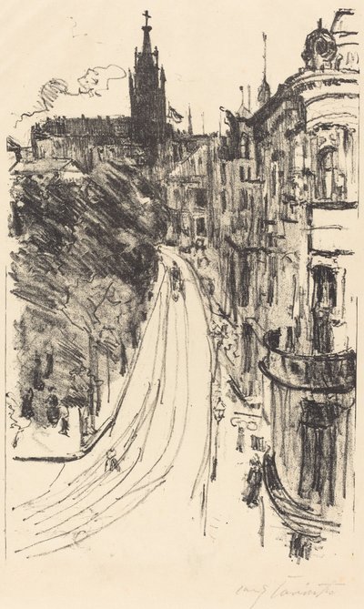 Street in Koenigsberg (Street in Koenigsberg) alkotó: Lovis Corinth
