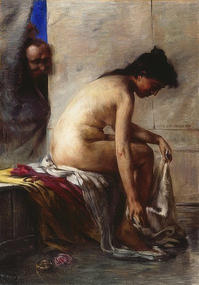Susanna a fürdőben. 1890 alkotó: Lovis Corinth