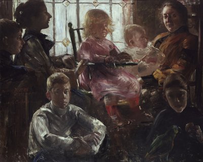 Fritz Rumpf festő családja alkotó: Lovis Corinth