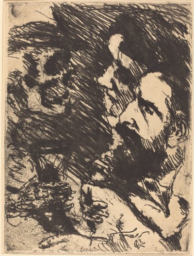 Tod bei Strucks (A halál meglátogatja a Struckokat) alkotó: Lovis Corinth