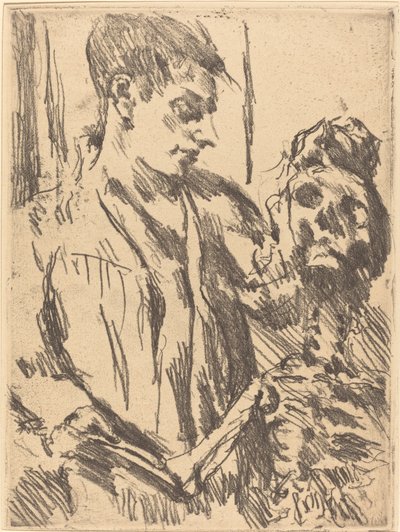 Tod und Jüngling A halál és a fiatalember, 1921, 1922. alkotó: Lovis Corinth