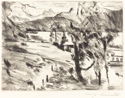 Walchensee Landschaft (Walchensee táj) alkotó: Lovis Corinth