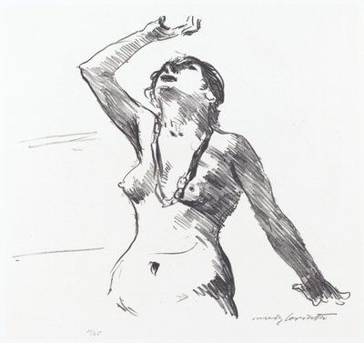 Női akt, magát védi, 1913. alkotó: Lovis Corinth